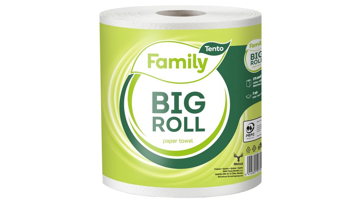 Tento Family Big Roll papírové utěrky 2 vrstvy 1 role
