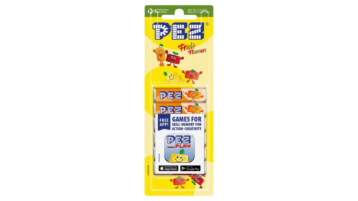 Pez Play štangličky ovocné 6 x 8,5g (51g)