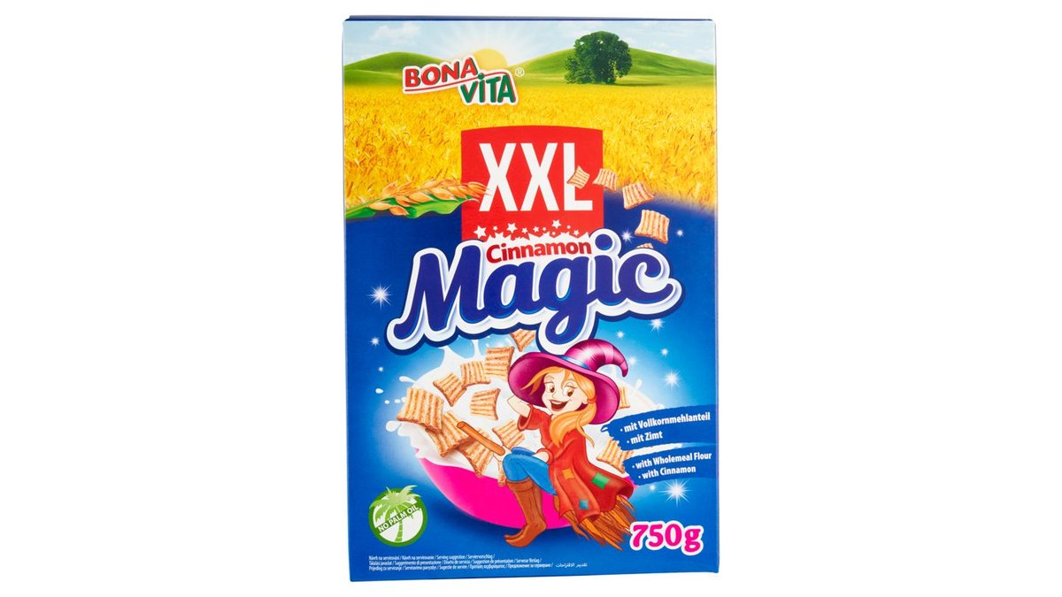Bona Vita Cinnamon Magic obilné čtverečky se skořicí 750g