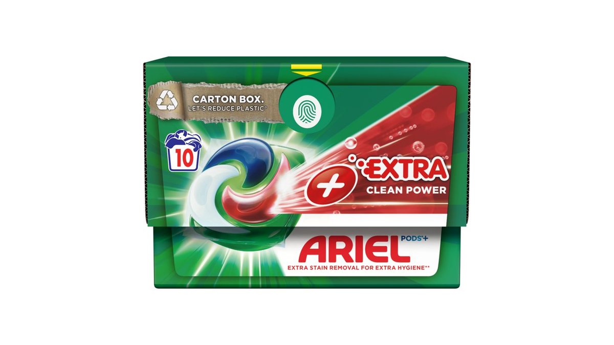 Ariel Extra Clean All-in-1 PODS, Kapsle Na Praní, 10 Praní