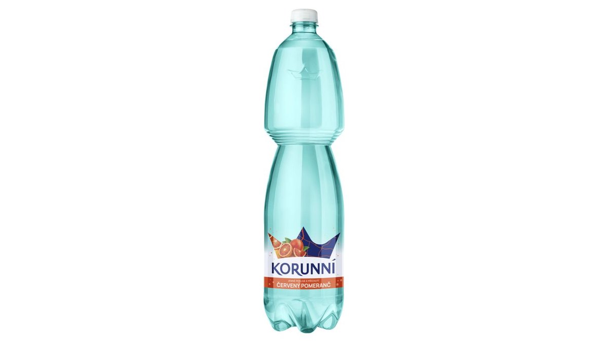 Korunní Jemně perlivá s příchutí červený pomeranč 1,5l