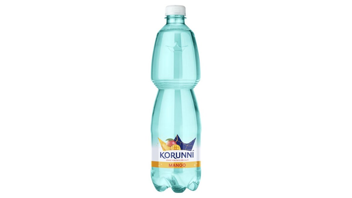 Korunní Jemně perlivá s příchutí mango 0,75l