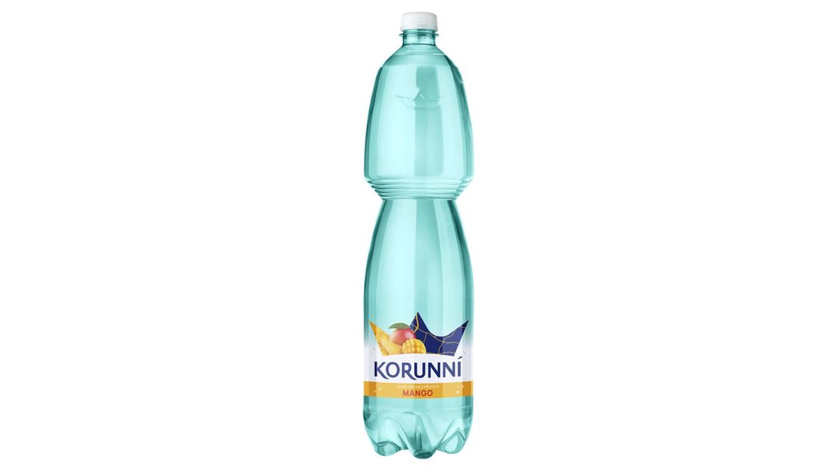 Korunní Jemně perlivá s příchutí mango 1,5l
