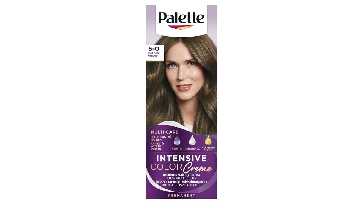 Palette Intensive Color Creme barva na vlasy tmavě plavý 6-0