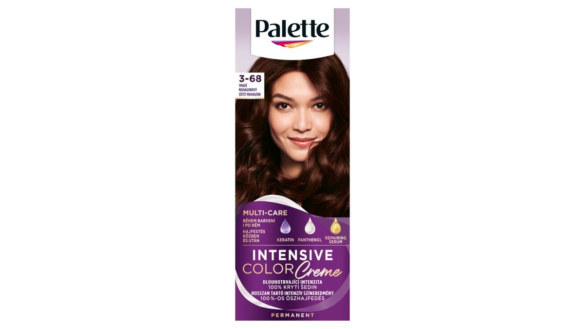 Palette Intensive Color Creme barva na vlasy tmavě mahagonový 3-68