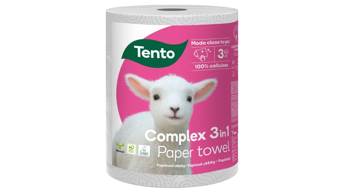 Tento Complex papírové utěrky 3 vrstvy 1 role