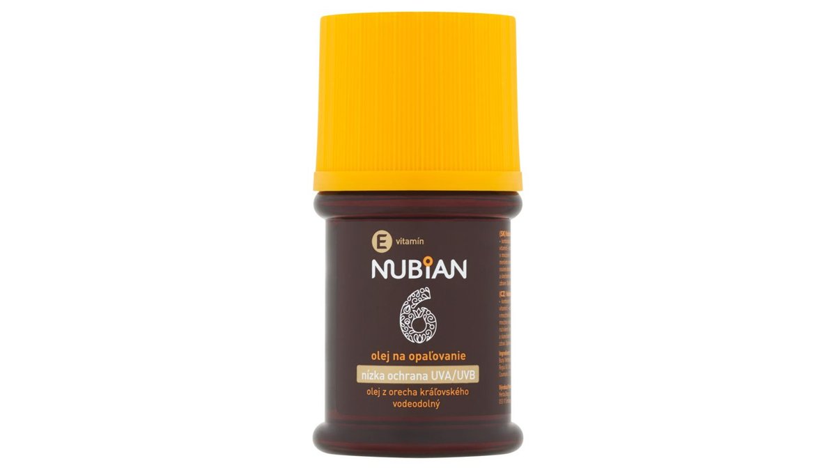 Nubian Olej na opalování SPF 6 60ml