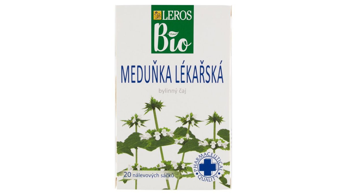 Leros Bio Meduňka lékařská byliný čaj 20 x 1g (20g)