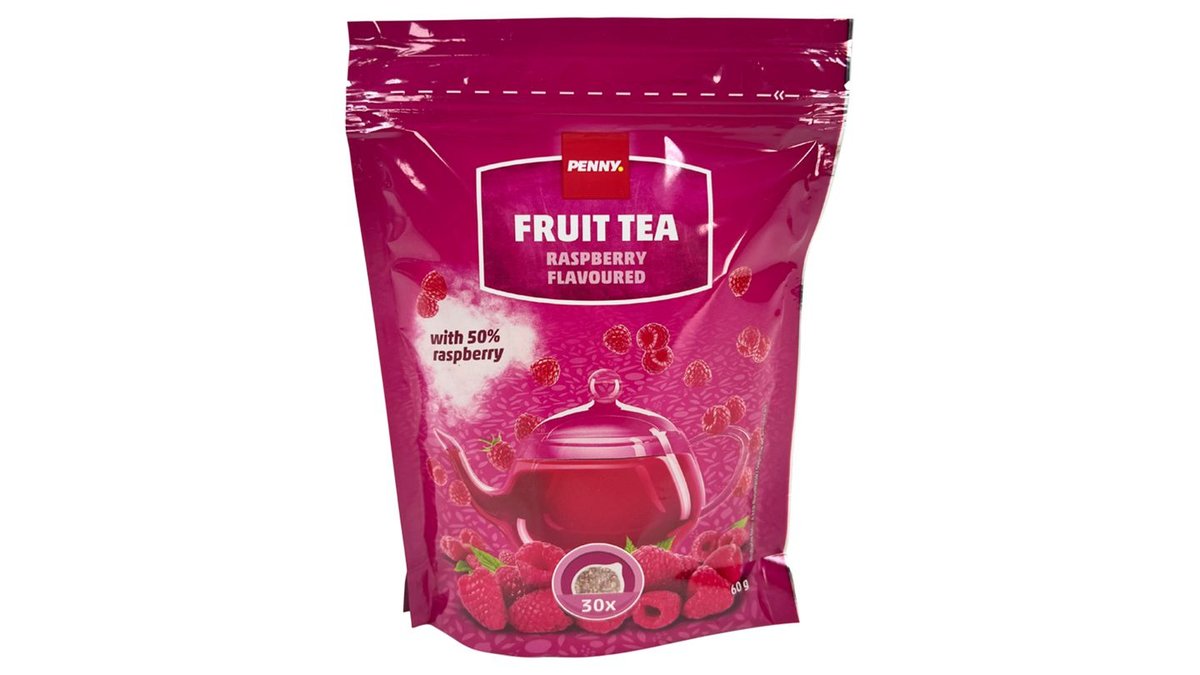Penny Ovocný čaj aromatizovaný s malinami 30 x 2g (60g)