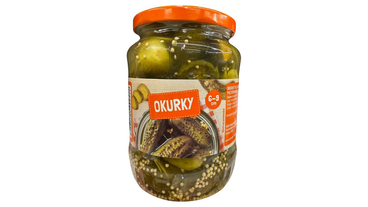 Okurky ve sladkokyselém nálevu 670g