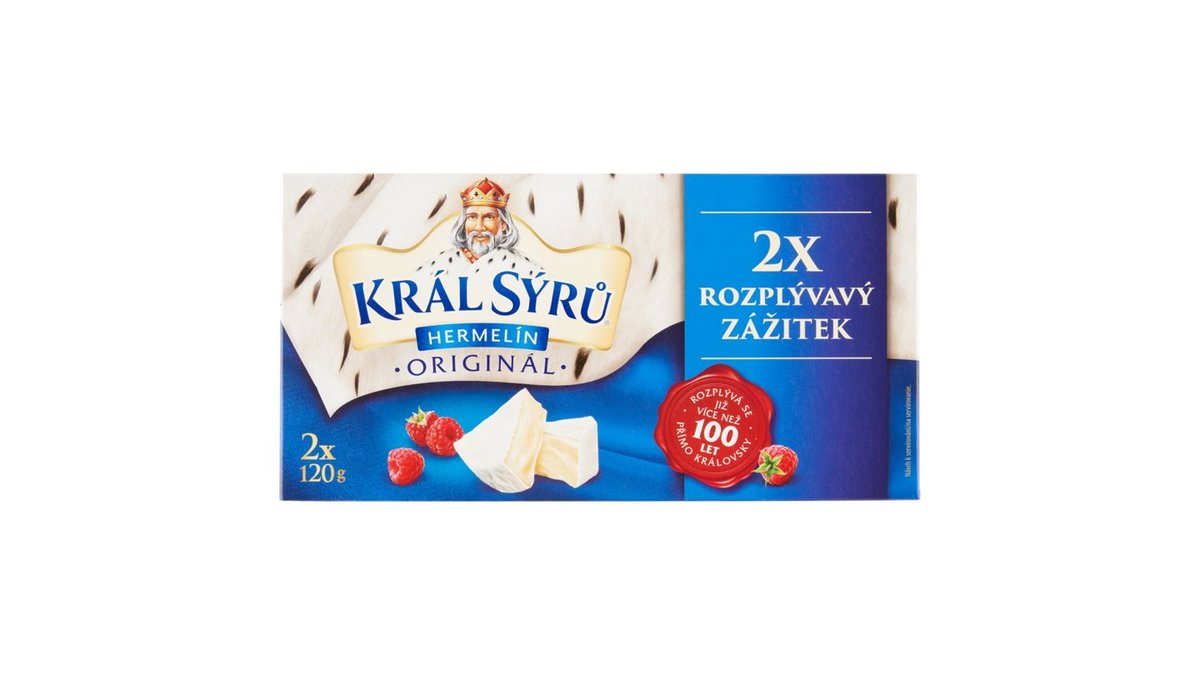 Král Sýrů Hermelín originál 2 x 120g (240g)