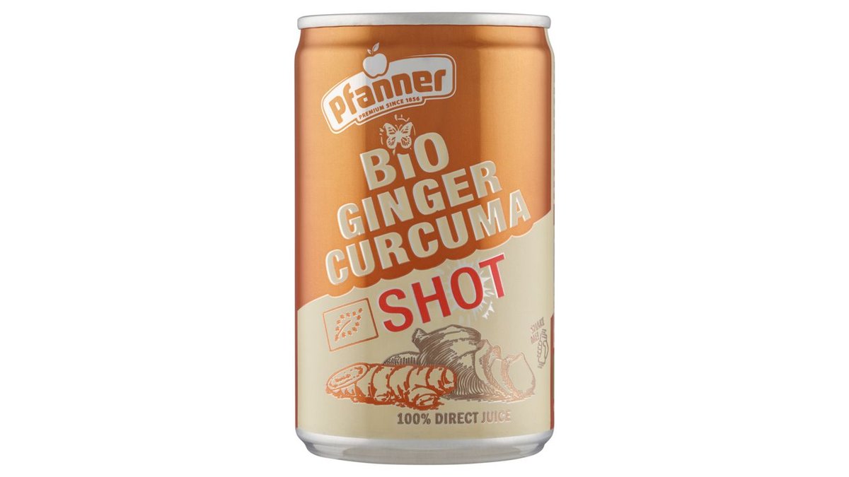 Pfanner Bio pomerančovo-zázvorovo-citronovo-kurkumová šťáva 150ml