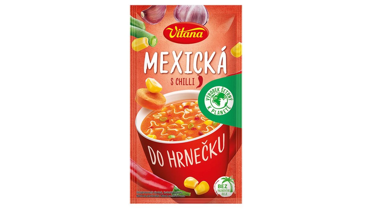 Vitana Do hrnečku Instantní polévka mexická s chilli 16g