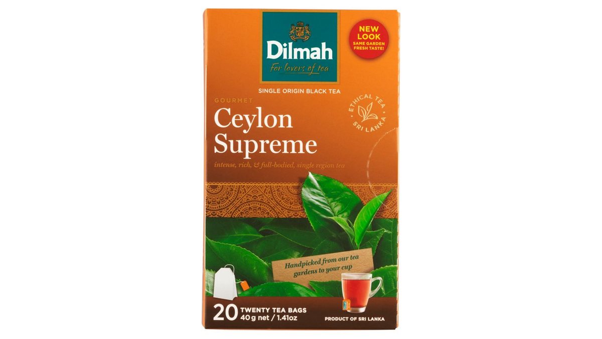 Dilmah Ceylon Supreme cejlonský černý čaj 20 x 2g (40g)