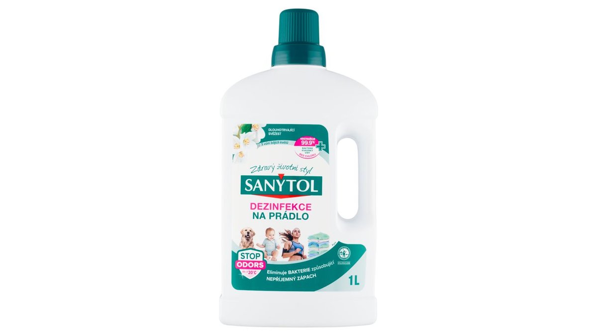 Sanytol Dezinfekce na prádlo s vůní bílých květů, 1 l