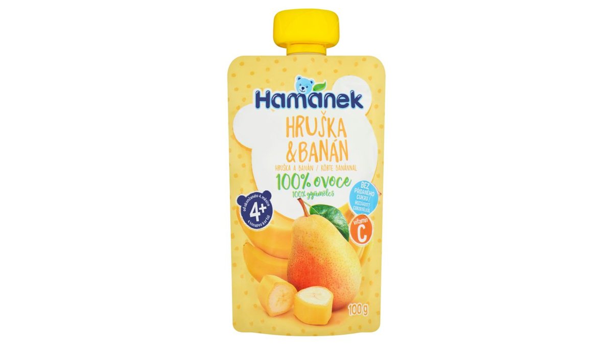 Hamánek Hruška & banán 100g