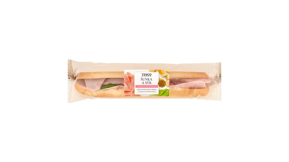 Tesco Šunka a sýr bageta 199g