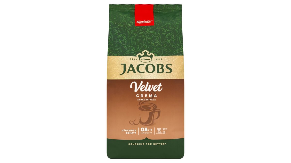 Jacobs Velvet Crema káva zrnková 500 g