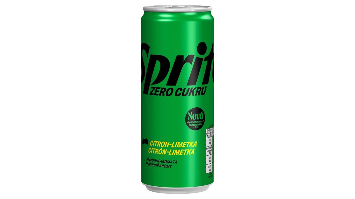 Sprite Zero Cukru Citrón-limetka, 330 ml