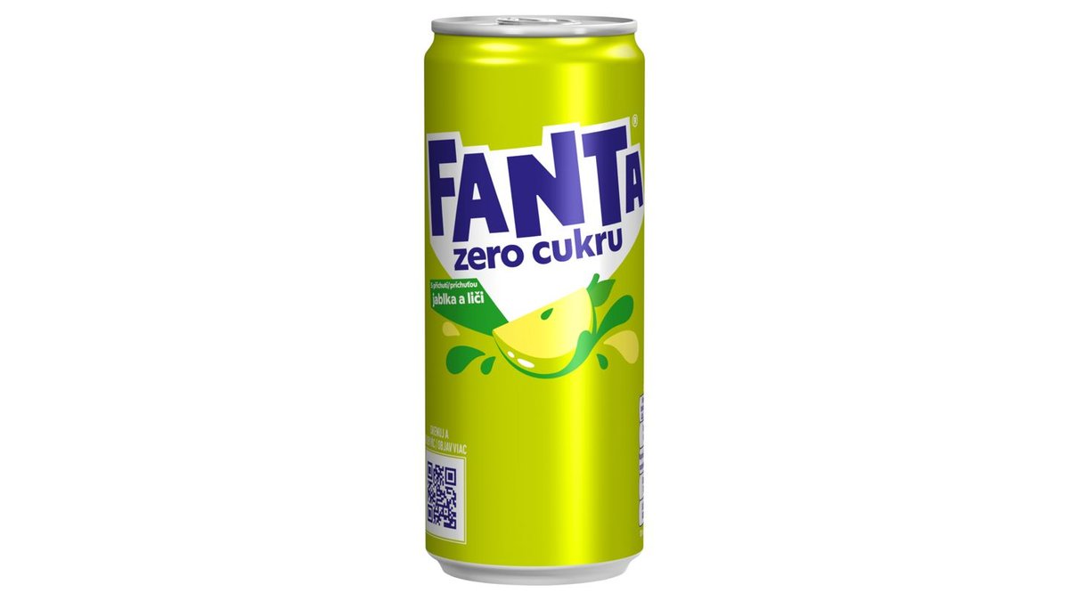Fanta Zero s príchuťou jablka a liči 330 ml