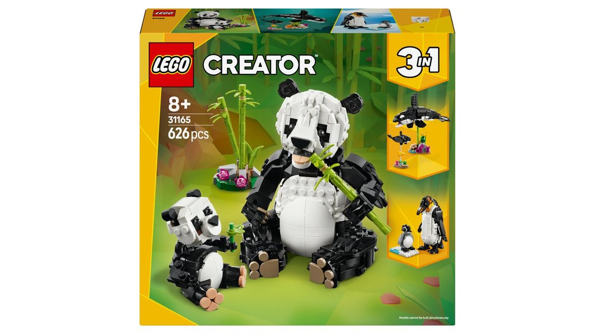 LEGO Creator 3 v 1 31165 Divoké zvieratá: Pandia rodinka