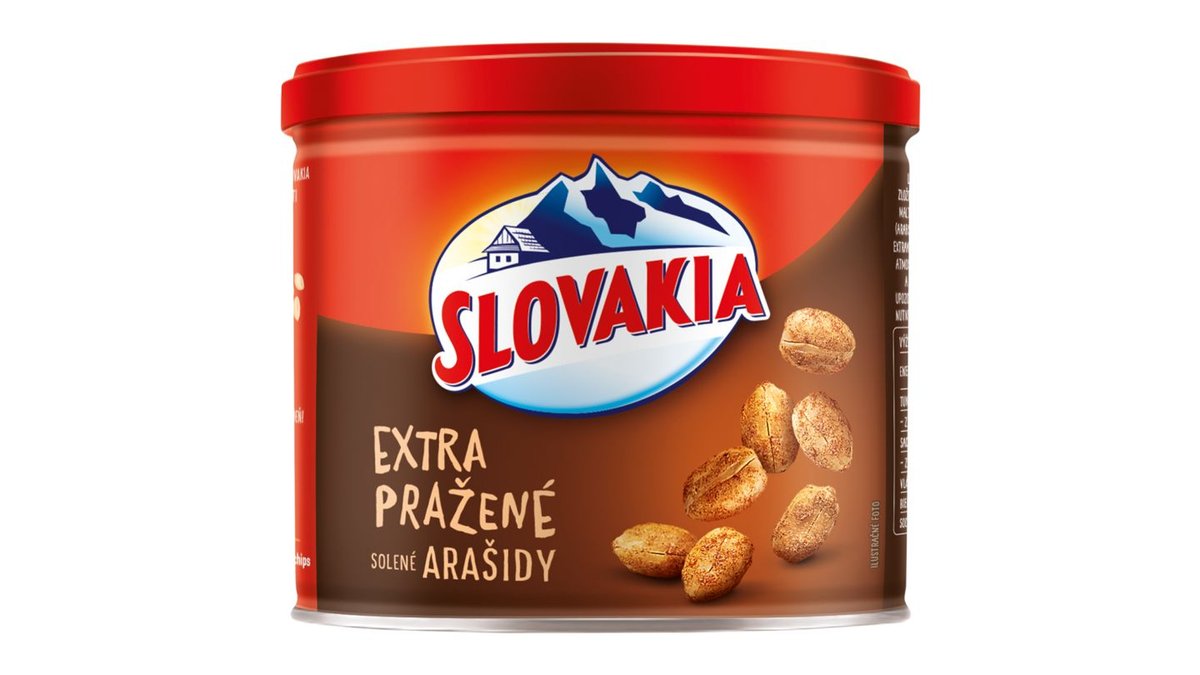 Slovakia Extra pražené solené arašidy 135 g