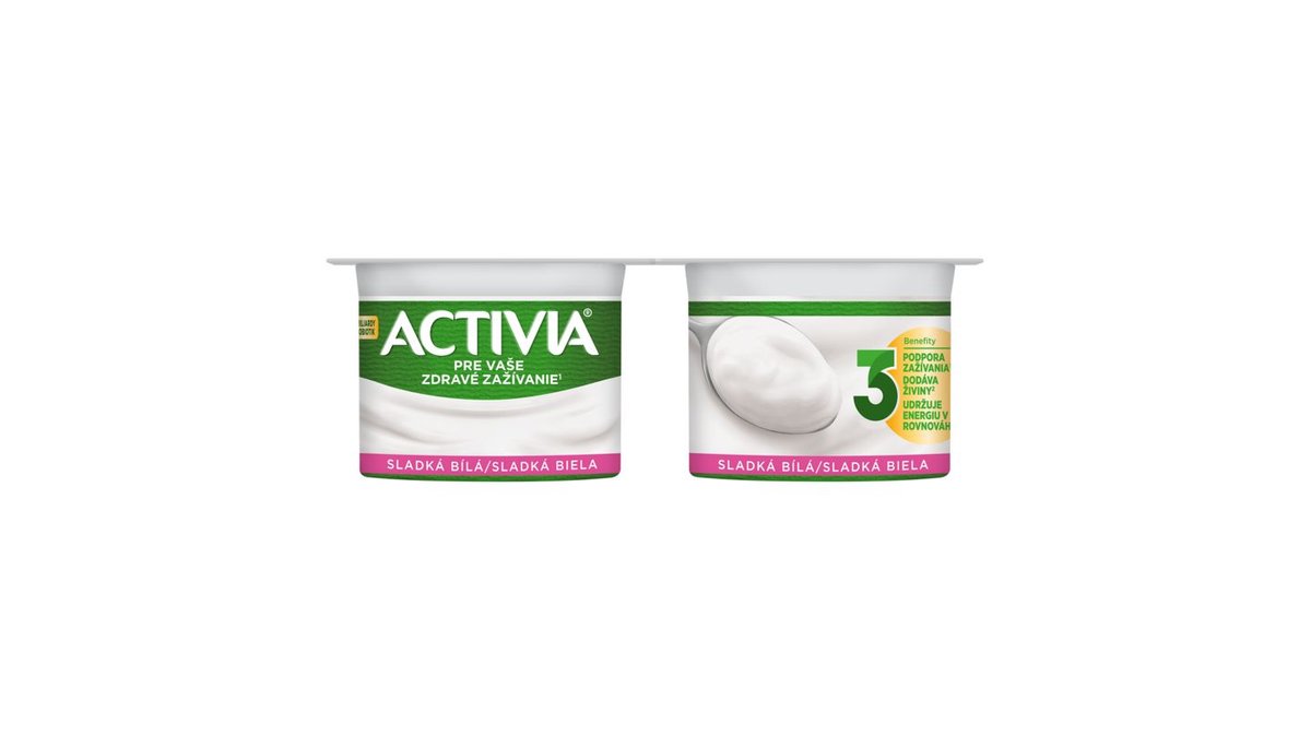 ACTIVIA Sladká bílá 4x120g