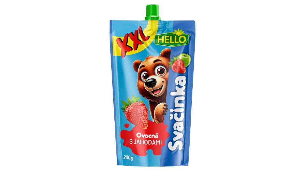 Hello Ovocná svačinka s jahodami 200g