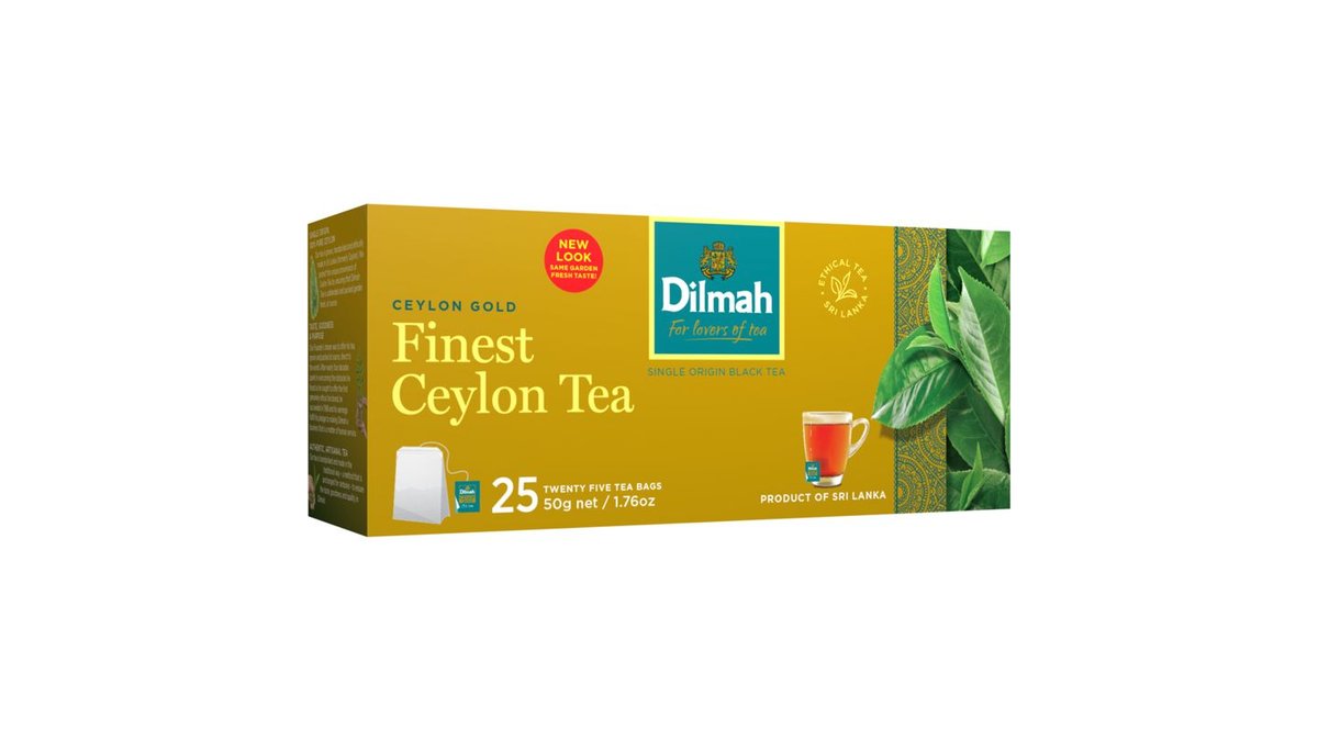 Dilmah Ceylon Gold cejlonský černý čaj pravý 25 x 2g (50g)