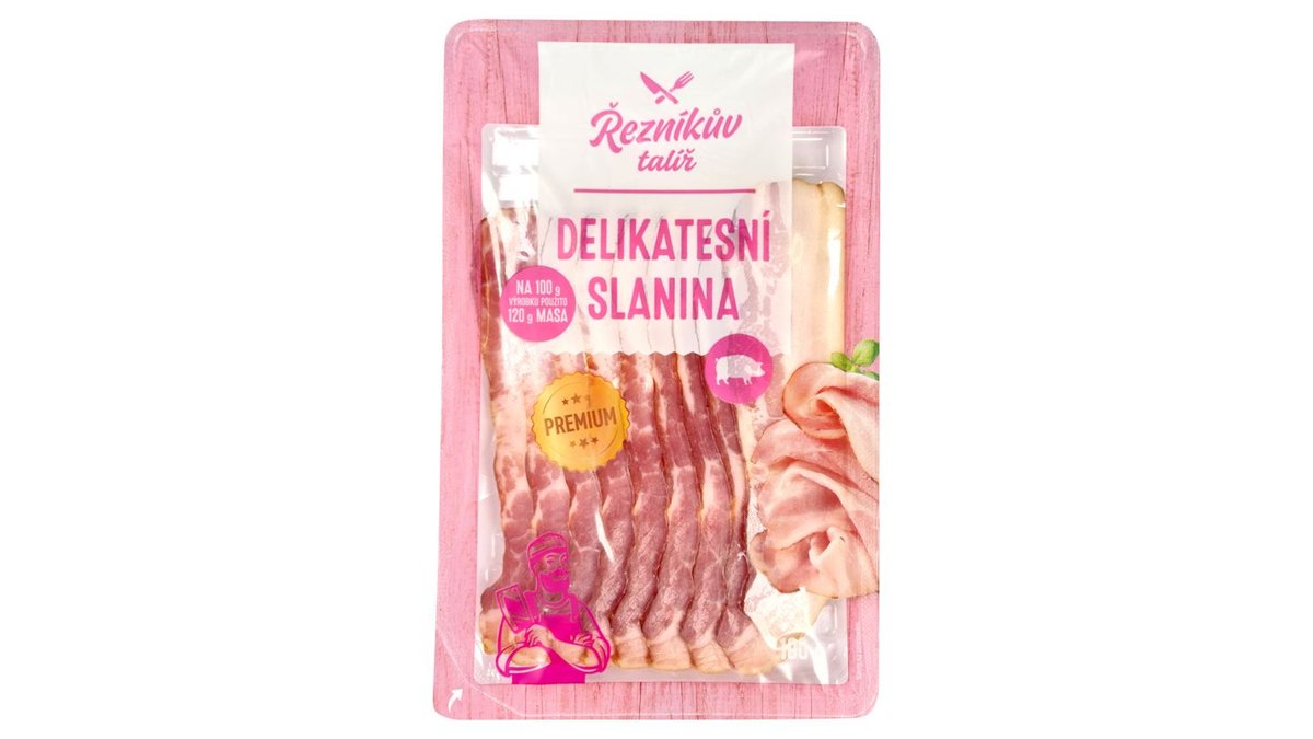 Řezníkův Talíř Delikatesní slanina 100g