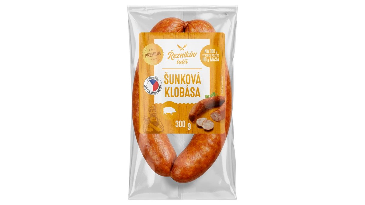 Řezníkův Talíř Šunková klobása premium 300g