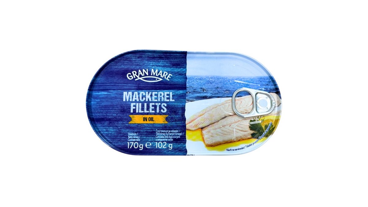 Gran Mare Filety z makrely v rostlinném oleji 170g