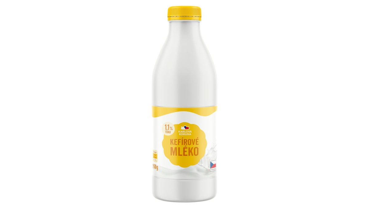 Karlova Koruna Kefírové mléko 1,1 % tuku 950g