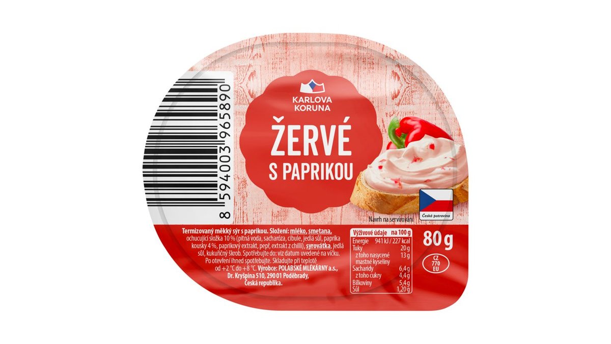 Karlova Koruna Žervé s paprikou 80g