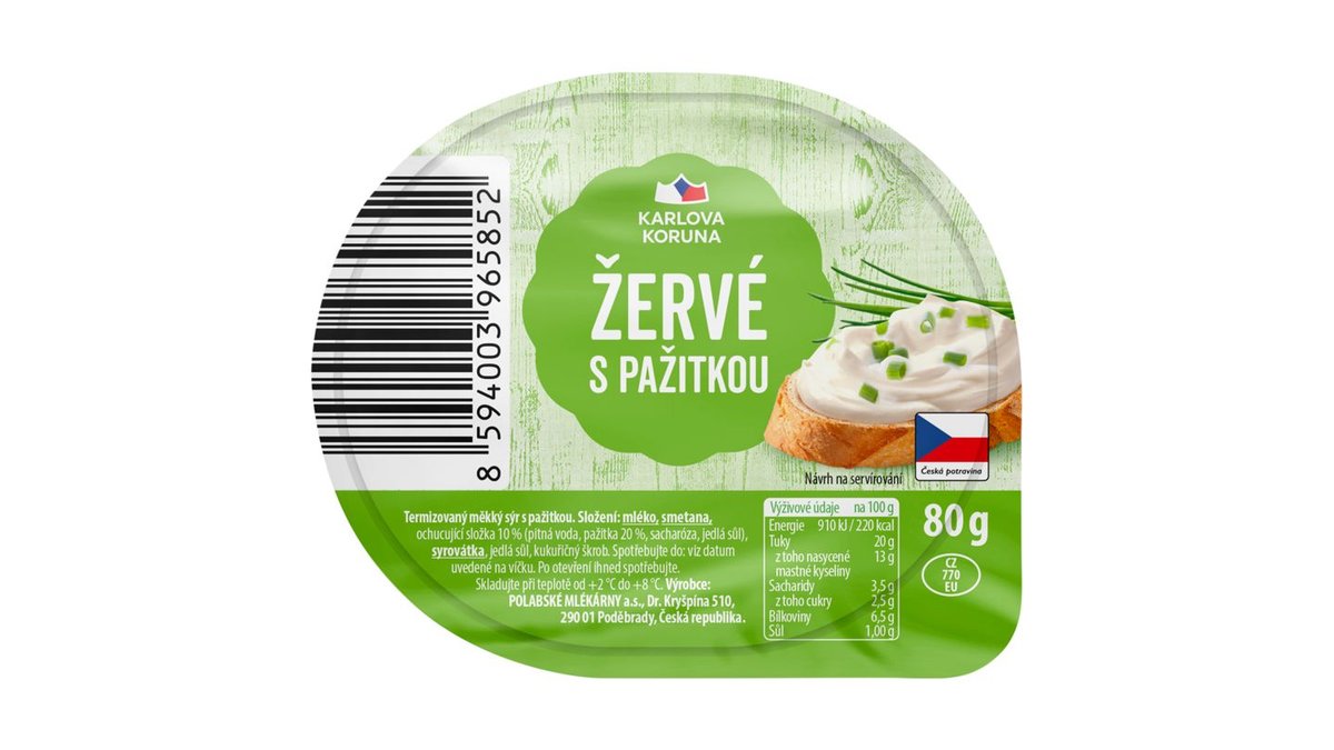 Karlova Koruna Žervé s pažitkou 80g