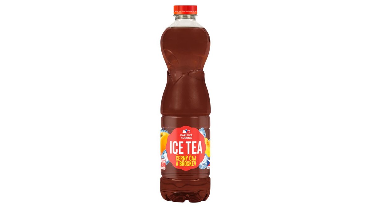 Karlova Koruna Ice Tea černý čaj a broskev 1,5l