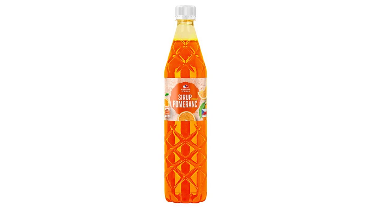 Karlova Koruna Sirup s příchutí pomeranč 0,7l