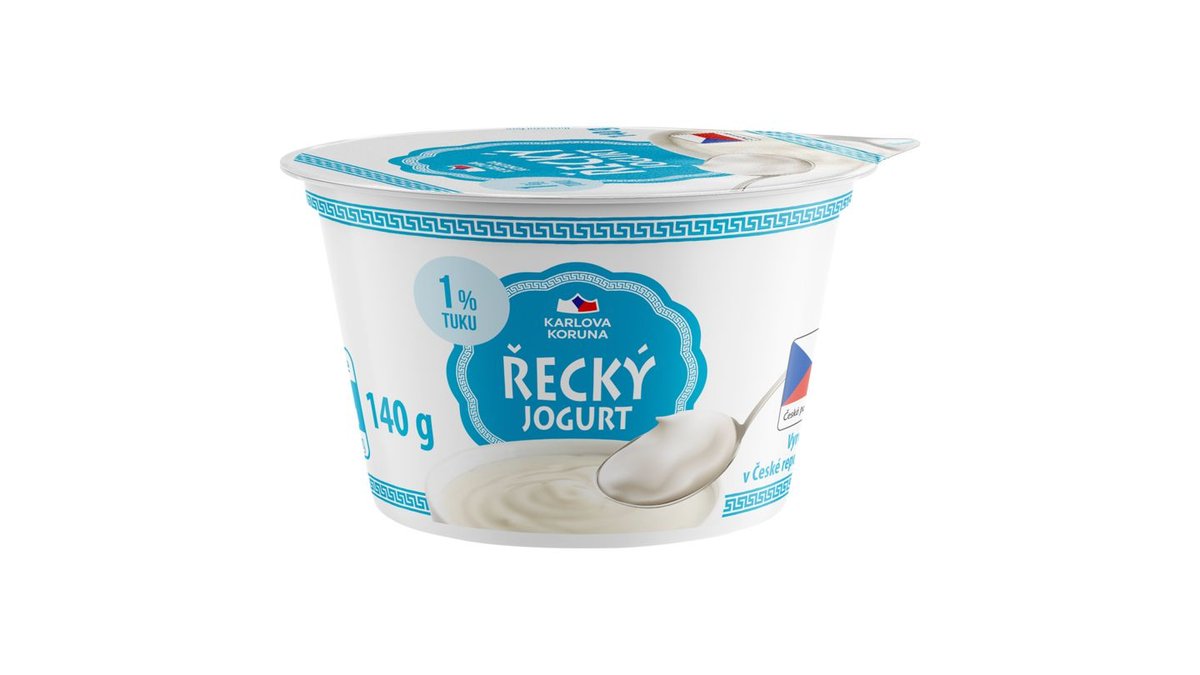 Karlova Koruna Řecký jogurt 1 % tuku 140g