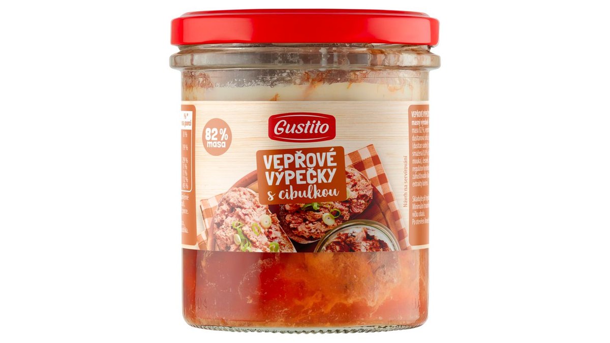 Gustito Vepřové výpečky s cibulkou 300g