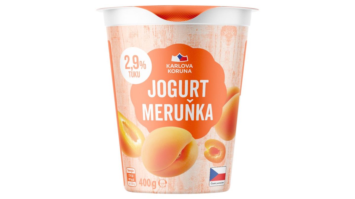 Karlova Koruna Jogurt meruňka 400g