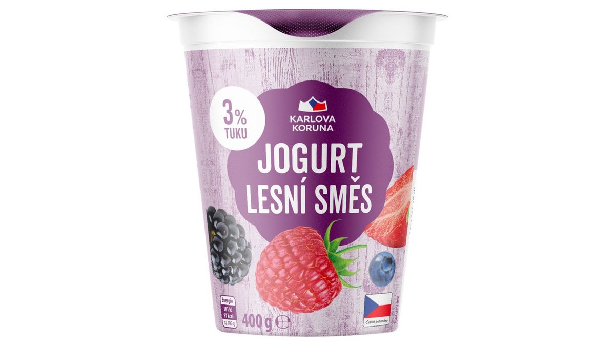Karlova Koruna Jogurt lesní směs 400g