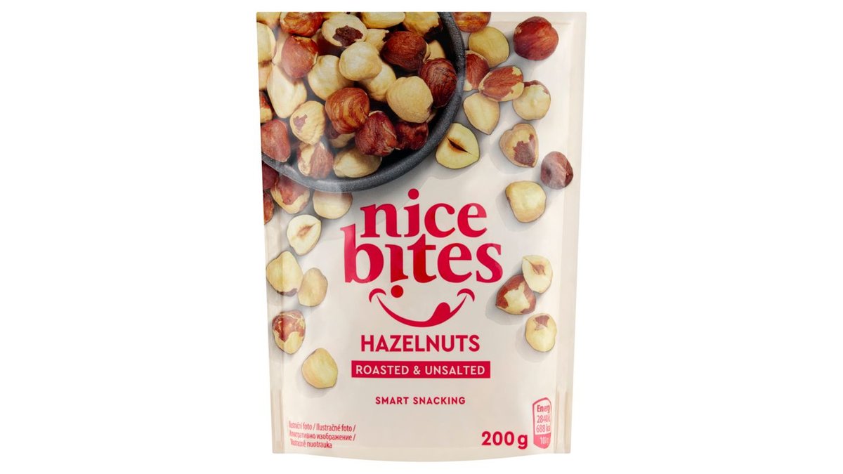 Nice Bites Pražené lískové ořechy jádra 200g