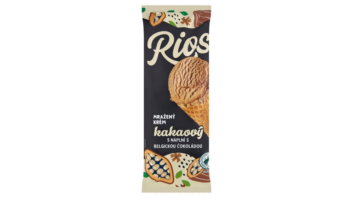 Rios Mražený krém kakaový s náplní s belgickou čokoládou 200ml