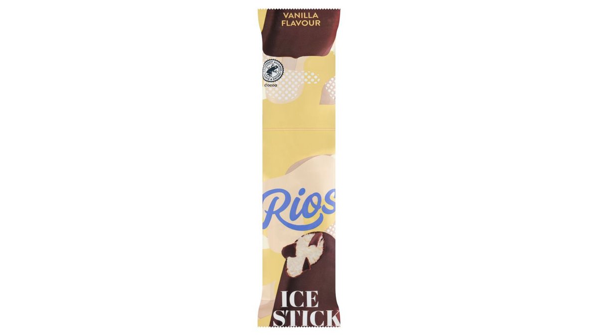 Rios Mražený krém s rostlinným tukem s vanilkovou příchutí v kakaové polevě 60ml