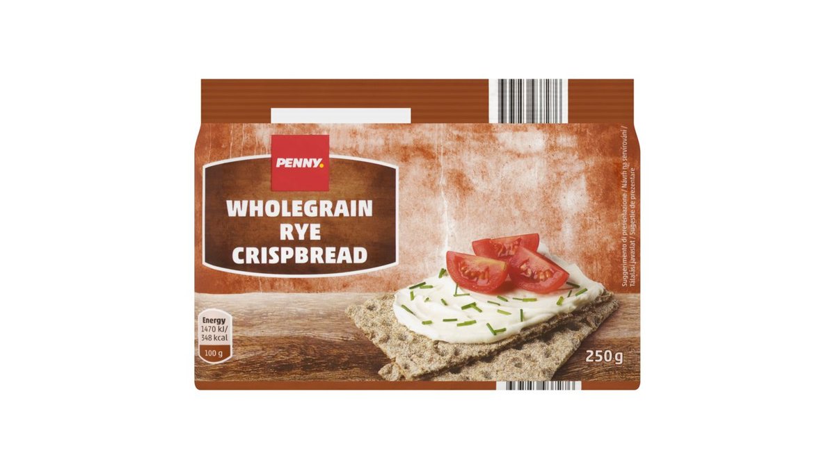 Penny Knäckebrot celozrnný žitný 250g