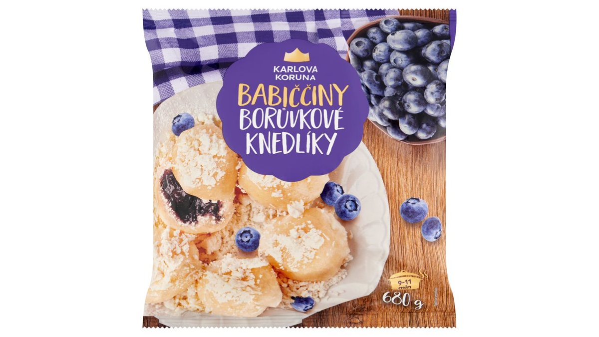 Karlova Koruna Babiččiny borůvkové knedlíky 680g