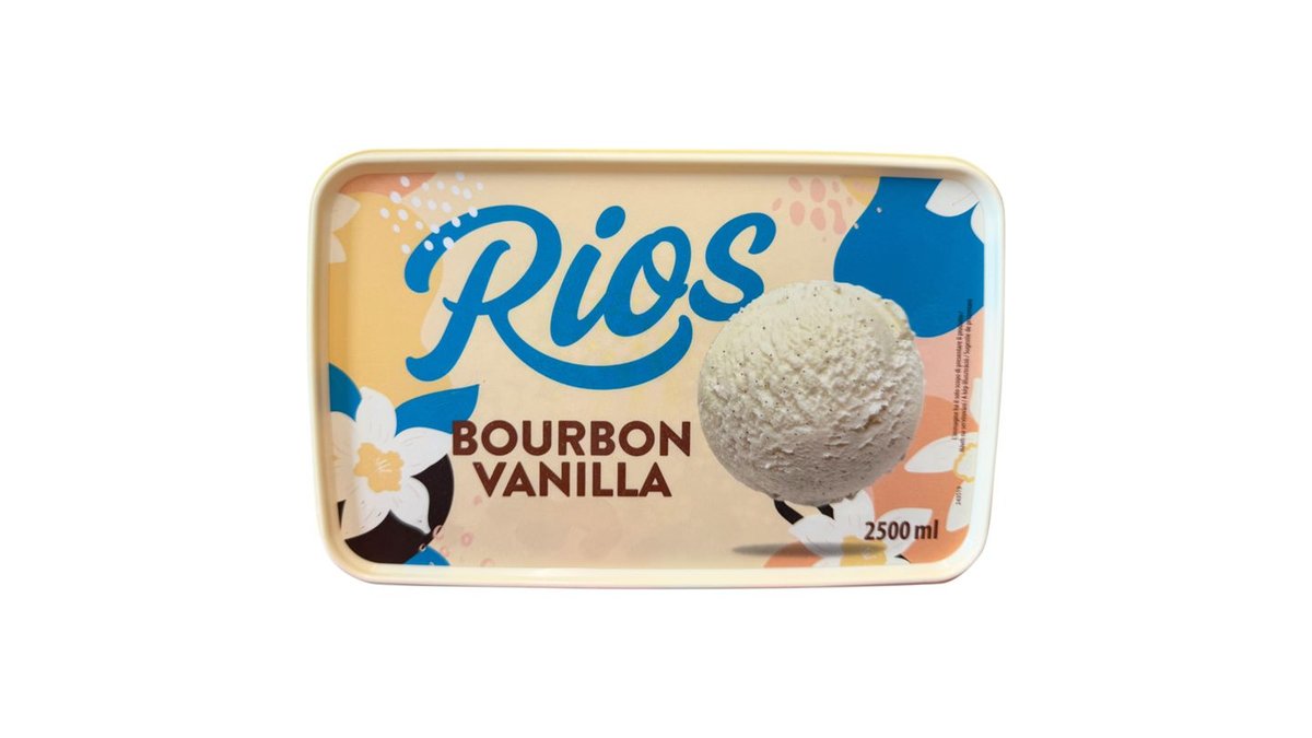 Rios Mražený krém s rostlinným tukem vanilkový s bourbon vanilkou 2500ml