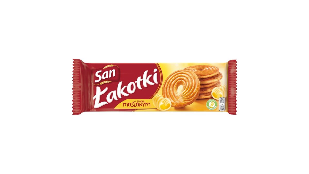 San Łakotki herbatniki o smaku maślanym - 168 g