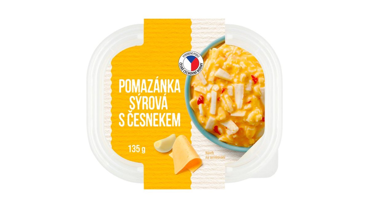 Pomazánka sýrová s česnekem 135g