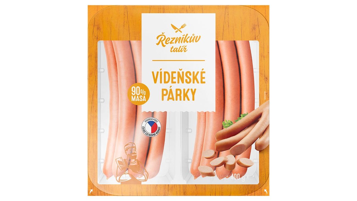 Řezníkův Talíř Vídeňské párky 2 x 200g